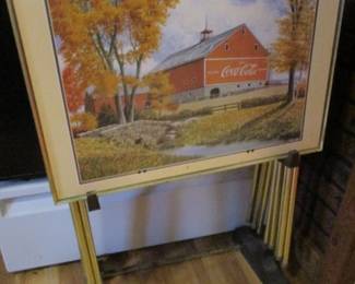 Vintage Coca Cola TV Trays