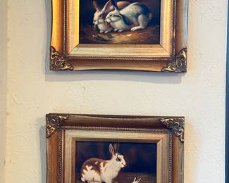 Bunny Paintings by Robert Grace