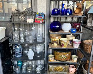 Vases, Pots, Bakers Racks