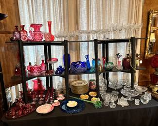 Crystal Glass, Cranberry Glass, Colored Glass, etc.