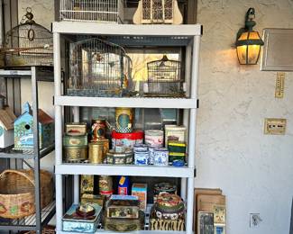 Birdcages, Vintage Tins