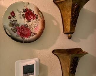 Decorative Plate, Sconces
