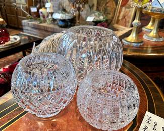 Crystal Rose Bowls