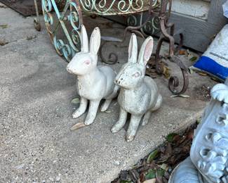Cast Iron Rabbits 