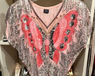Sequin Butterfly Top