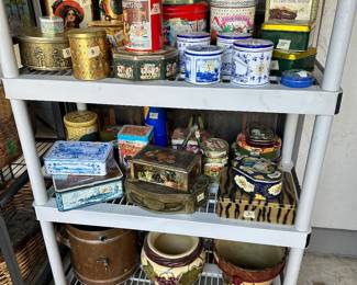 Vintage Tins, Pots