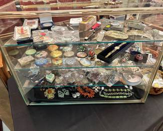 Military items, Pocketknives, Belt Buckles, Compacts, Broches, Coins, Sterling items, Native American Jewelry