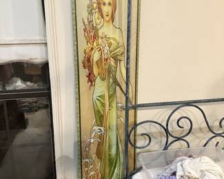 Hand Painted Four Seasons Panel