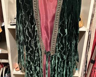 Mr. Boots Green Crushed Velvet Jacket