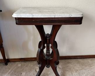 Marble Top End Table