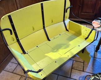 Antique Sleigh Seat Bench