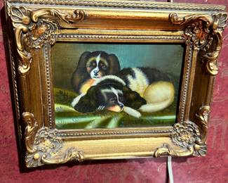 King Charles Dogs Painting by Robert Grace