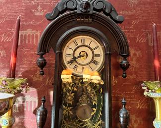 Antique Wood Mantle clock 