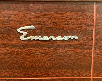 Vintage MCM Emerson 50’s-60’s Console w/Record Player Changer -Beautiful exterior - record player needs repair.
