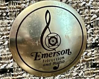 Vintage MCM Emerson 50’s-60’s Console w/Record Player Changer -Beautiful exterior - record player needs repair.