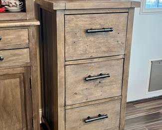 Wooden Mission Style File Cabinet