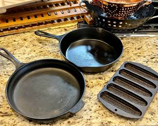 Vintage cast iron cookware