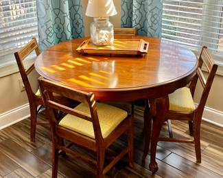Round Dining Table with Four (4) Chairs