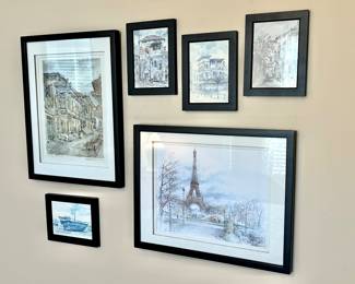 Signed artwork acquired by our client in Zanzibar and Paris