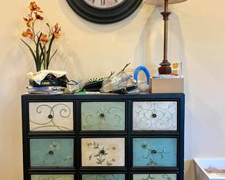 Shaker Style 9-Drawer Painted Apothecary Chest