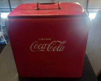 Vintage coca cola cooler