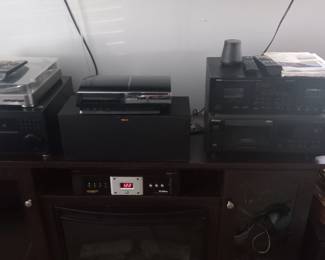 Electric fireplace  and electronics 