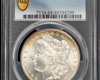 Lot 32: 1882-CC U.S. Morgan Silver Dollar PCGS MS64