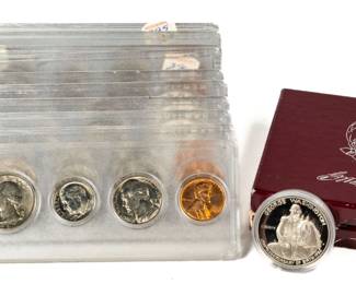 Lot 148: Eleven 1965-68 Mint Sets & 1982 Silver Halves