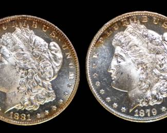 Lot 98: 1881-O & 1879-S