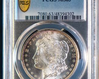 Lot 110: 1878-CC U.S. Morgan Silver Dollar PCGS MS63