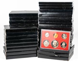 Lot 144: Forty-two Mixed U.S. Proof Sets