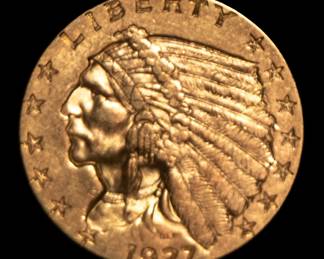 Lot 151: 1927 U.S. $2.5 Indian Head Gold Coin