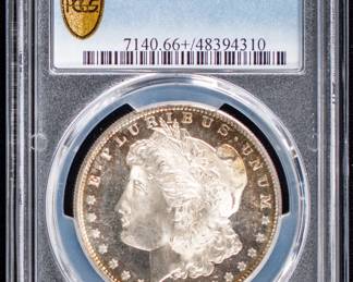 Lot 45: 1882-S U.S. Morgan Silver Dollar PCGS MS66+