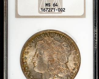 Lot 18: 1880-S U.S. Morgan Silver Dollar NGC MS64