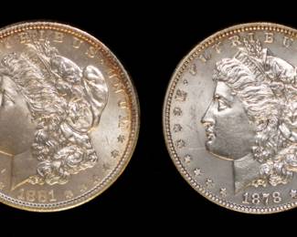 Lot 92: 1878 & 1881-S