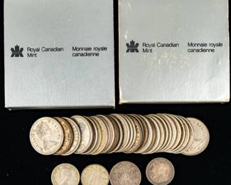 Lot 21: Mixed Canadian Silver Coinage