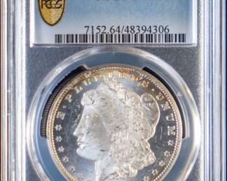 Lot 105: 1884-CC U.S. Morgan Silver Dollar PCGS MS64