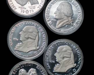 Lot 109: Seven Misc. Sterling Silver Rounds