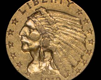Lot 173: 1912 U.S. $2.5 Indian Head Gold Coin