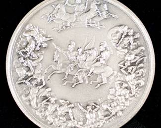 Lot 123: 1972 Solid Sterling "The Waterloo Medal"