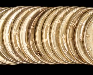 Lot 29: $10FV 1964 U.S. JFK Half Dollars - BU