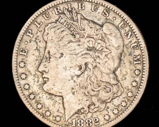 Lot 5: 1882-CC U.S. Morgan Silver Dollar