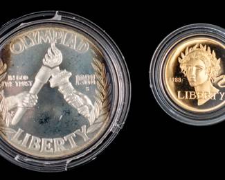 Lot 25: 1988 U.S. Olympic Proof Coin Set