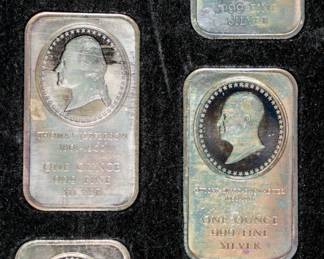 Lot 122: Six .999 Fine Silver Bars