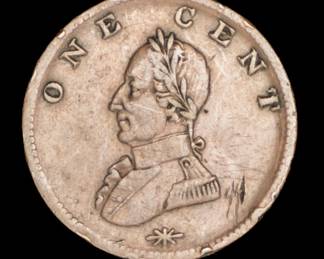 Lot 89: 1783 U.S. Washington Double Sided Colonial Copper Cent