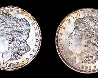 Lot 86: 1878-S & 1921