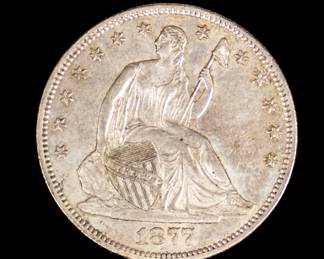 Lot 59: 1877-S U.S. Seated Liberty Half Dollar