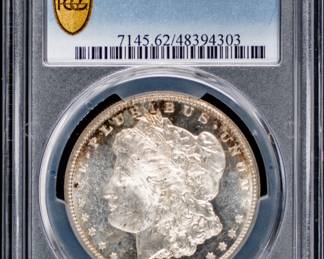 Lot 74: 1883-CC U.S. Morgan Silver Dollar PCGS MS62PL