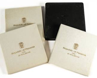 Lot 121: Four (4) Mixed Date Panama Silver Coins