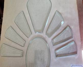 Assortment of stained glass beveled clusters